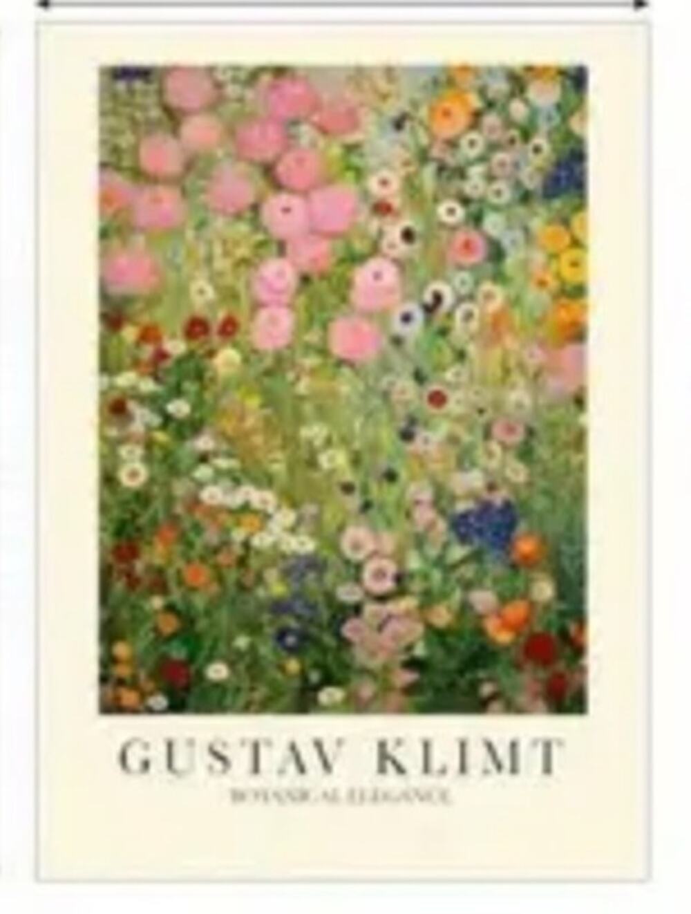 Gustav Klimpt Canvas Art Print 16"×24" Art Nouveau Floral Botanical Excellence